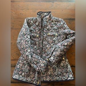 J crew liberty fabric cotton quilted jacket floral